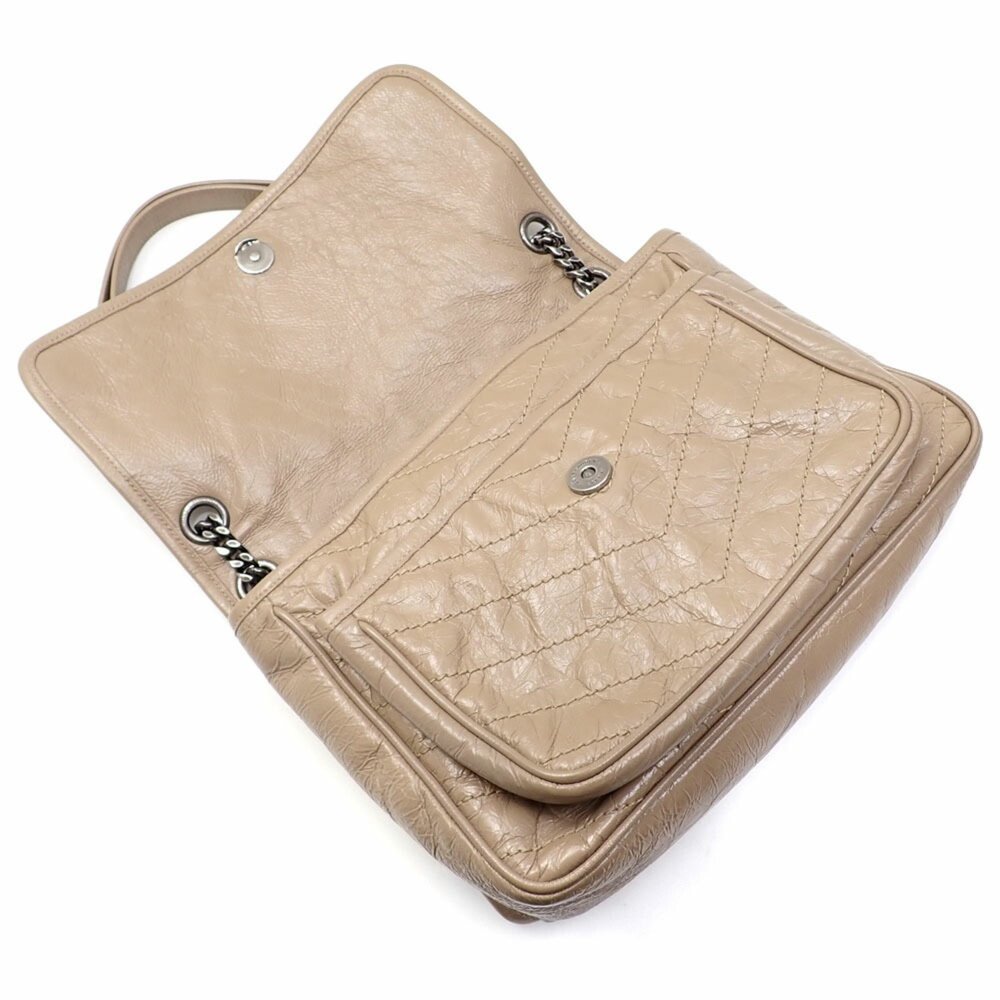 Saint Laurent Niki Chain Shoulder Bag for Women, Beige Leather, 498894 A2236125 - Picture 3 of 10